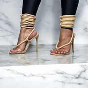 Taupe Rope Heel