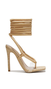 Taupe Rope Heel