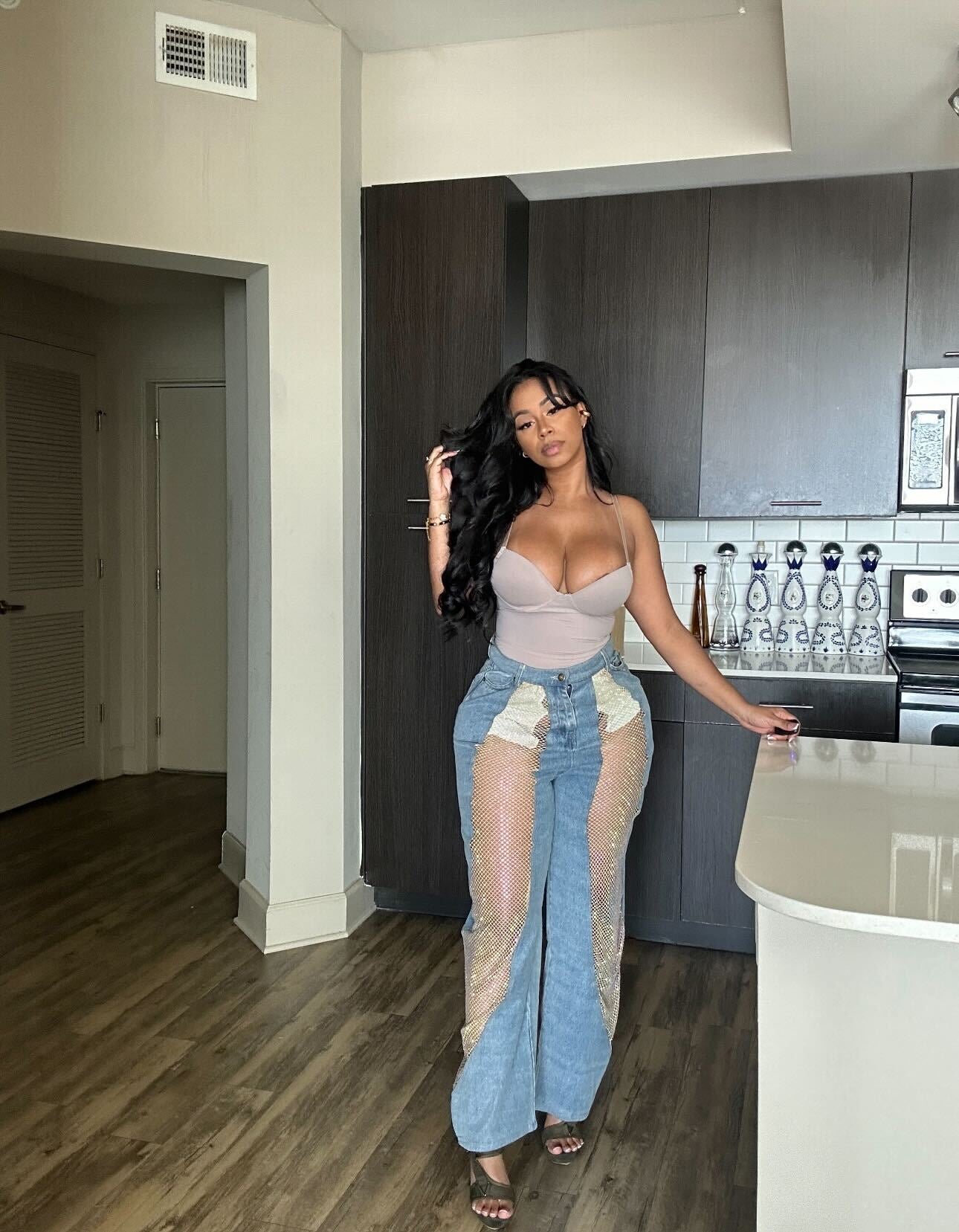 Rhinestone Denim