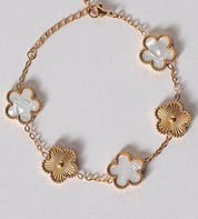 Leaf Clover Charm Bracelet
