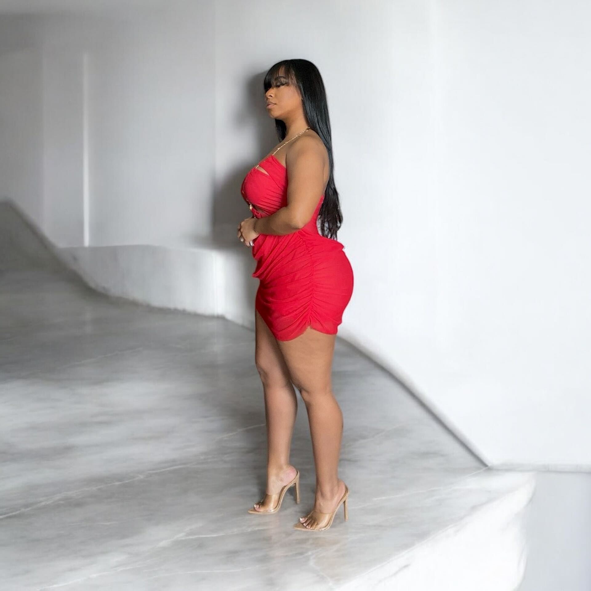 Ruby Drapped Dress